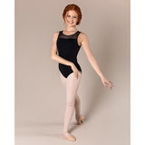 Abby Mesh Leotard - Black