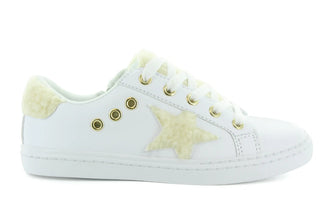 Mia Star Lace Sneaker White Ava’s Fur Star Lace