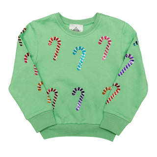 Belle Cher 2Pc Sequin Candy Cane Short Set