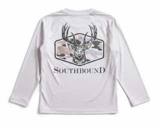 Southbound Boys Performance Tee - Camo Deer