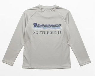 Southbound Boys Performance Tee - Camo Boat