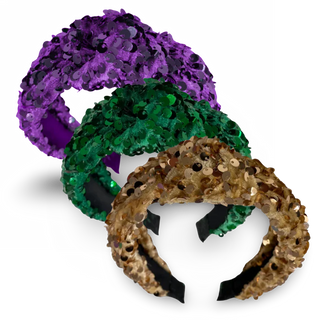 Sequin Velvet Top Knot Headband (Assorted)