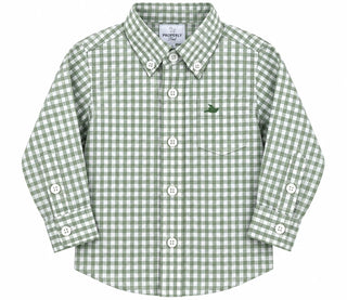 Southbound Dress Shirt Sage/White