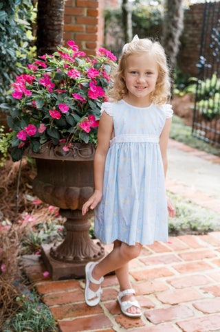 Lullaby Set Pinafore Dress - Spring Time Blues