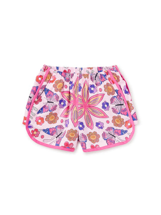 Tea Collection Woven Dolphin Shorts - Butterfly Tile