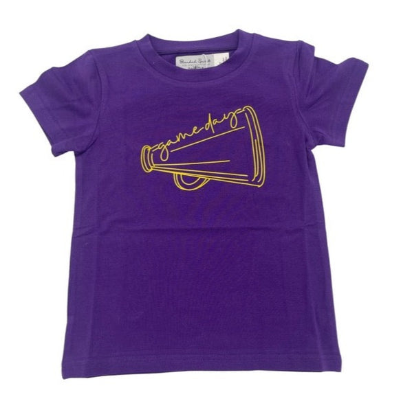 Blended Spirit Purple & Gold Gameday S/S Tee - Megaphone