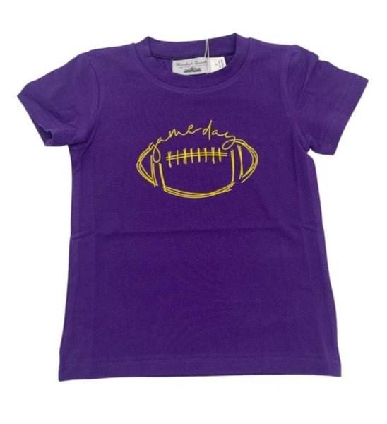 Blended Spirit Purple & Gold Gameday S/S Tee - Football
