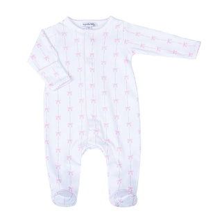 Magnolia Baby Footie Amelia’s Classic Pink Bow