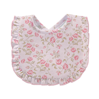 Baby Club Chic Velvet Petals Printed Pima Bib w/ Ruffle