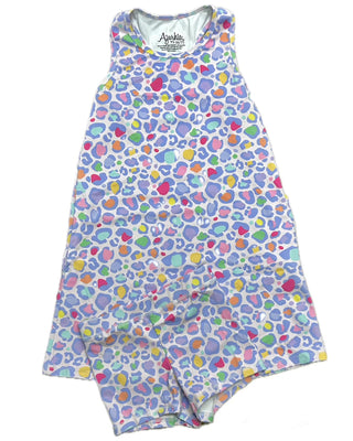 Azarhia Izzy Tennis Dress & Shorts - Lavender Leopard