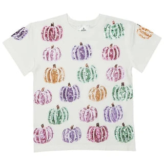 Kid's Fall Multi Sequin Pumpkin Tee