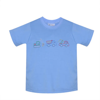 Houston Blue Shirt - Construction Trucks