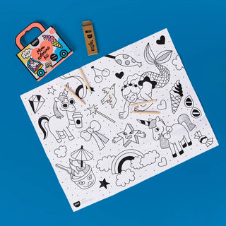 OMY Unicorn Mini Coloring Kit