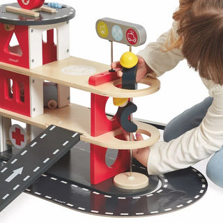 Janod Wooden Fire Station Play Set