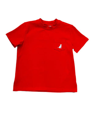 Lulu Bebe Ethan Crew Neck Tee - Red