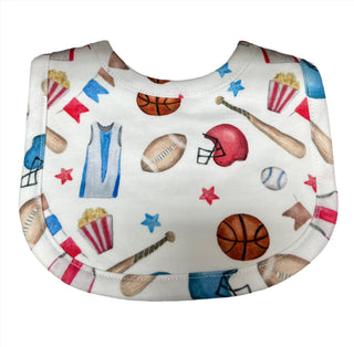 Baby Club Chic Sports Season Printed Bib