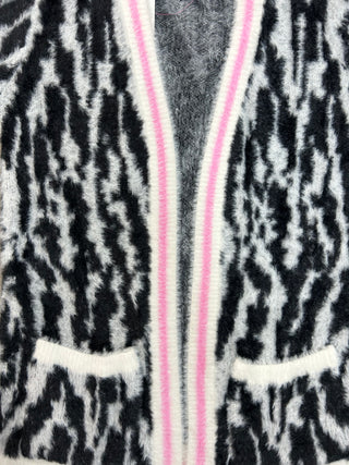 Design History Winter White Combo Cardigan