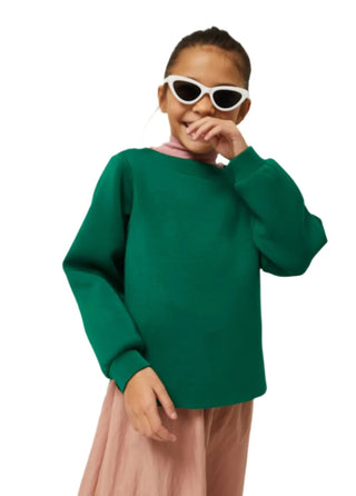 Girl Green Neoprene Sweatshirt