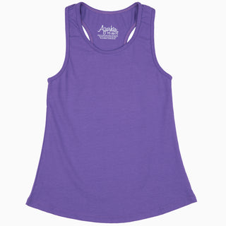 Azarhia Racerback Tank Top - Solid Purple