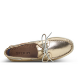 Sperry Top Sider Authentic Original Leather Boat Shoe - Metallic Gold