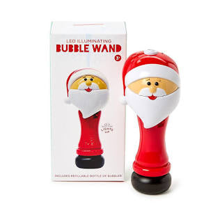 Santa LED Illuminating Bubble Wand