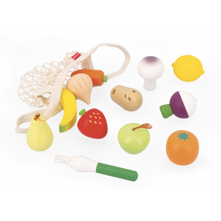 Janod Wooden Fruit and Veggie Bag