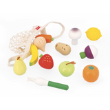 Janod Wooden Fruit and Veggie Bag