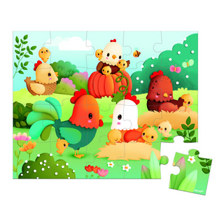 Janod Welcome to the Farmyard 20pc Suitcase Puzzle