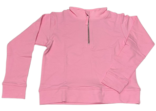 Azarhia French Terry Quarter Zip Sweatshirt - Pink