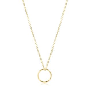 e-newton 16" Necklace Gold - Halo Charm