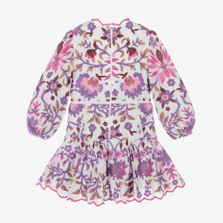 Marlo Kids Taylee Floral Embroidered Sleeve Mini Dress