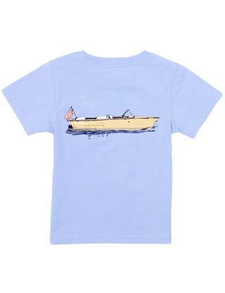 Properly Tied Boating Tradition S/S Tee - Light Blue