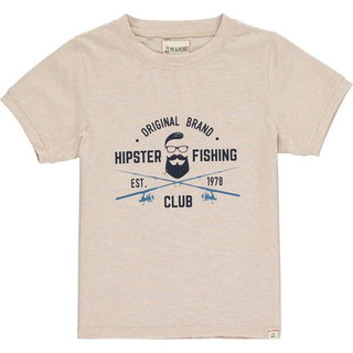 Me and Henry Falmouth Tee - Hipster Fishing Club (Beige)