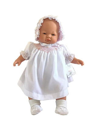 Rosalina 15" Emma Blue Eyes Doll with Smocked Dress and Bonnet - view 2