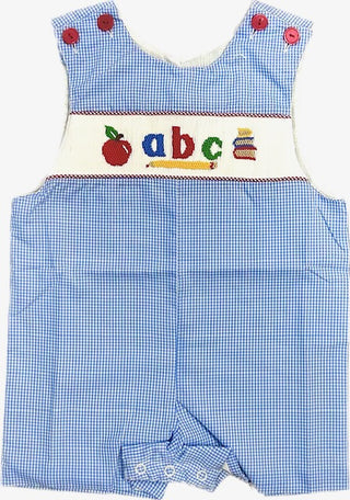 Learning My ABC Blue Smocked Hayes Shortall
