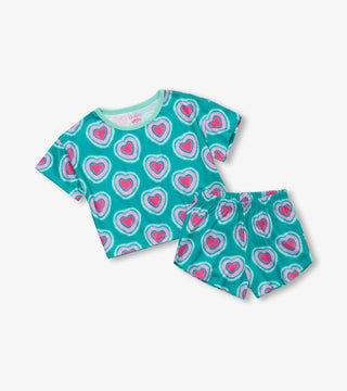 Hatley Glowing Hearts Shorts Sleep Set