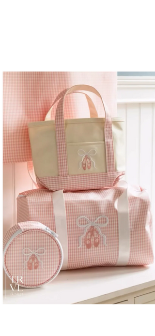 TRVL Ballerina Collection Mini Tote- Taffy Gingham