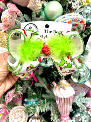 Grinch Bow Large