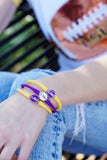LSU Tigers Enamel Silicone Bali Bracelet