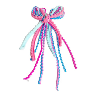 Pink/Blue Pastel Textured Hair Bows