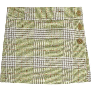 Bisby Tweed Retro Mini Skort - Sage