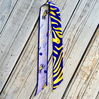 Nola Merchantile Geaux Silk Twilly Pony Tail Streamer
