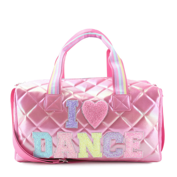 Miss Gwen’s Iridescent Quilted I 💗 Dance Duffle