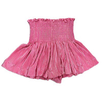 Pleated Pink Swing Shorts