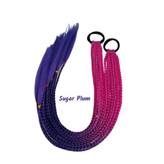 Poppet Locks - 24” Sugar Plum Piggy Tails