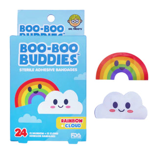 Boo Boo Buddies Rainbow & Cloud 24pc Bandages