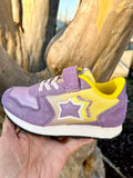 Atlantic Stars Purple & Gold Glitter Star Sneakers