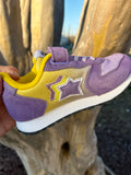 Atlantic Stars Purple & Gold Glitter Star Sneakers