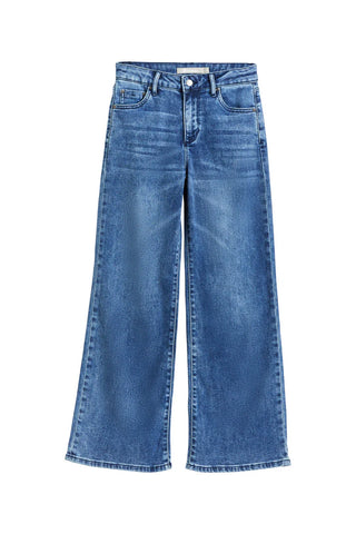 Tractr Wide Leg Denim Jeans