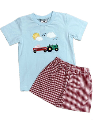 Three Sisters Boys Short Set - Farm Days